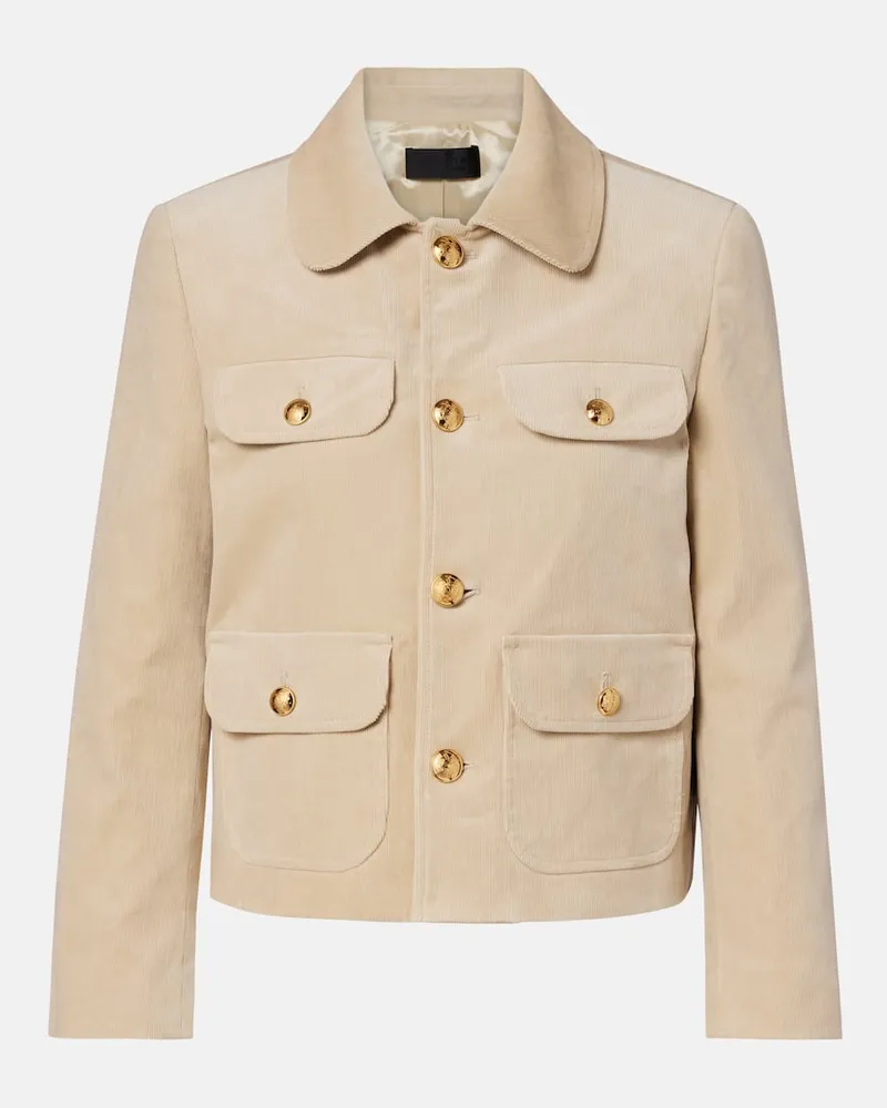 Nili Lotan Jacke Chamonix aus einem Baumwollgemisch Beige