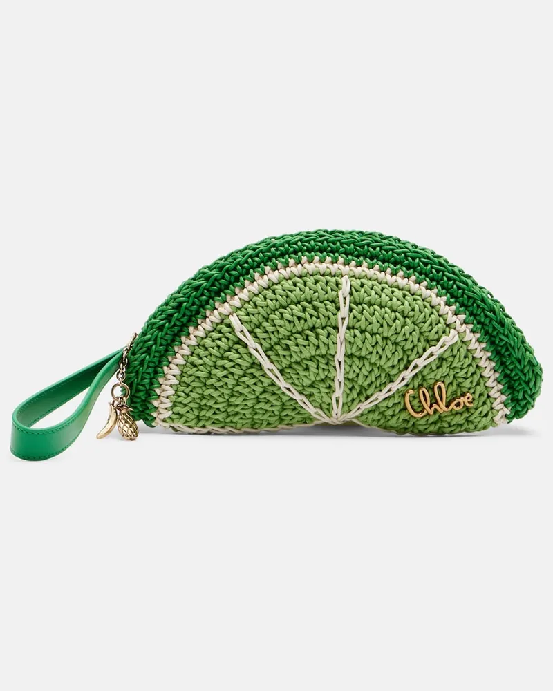 Chloé Chloé Clutch Chloé Tropicus Lime Slice Grün