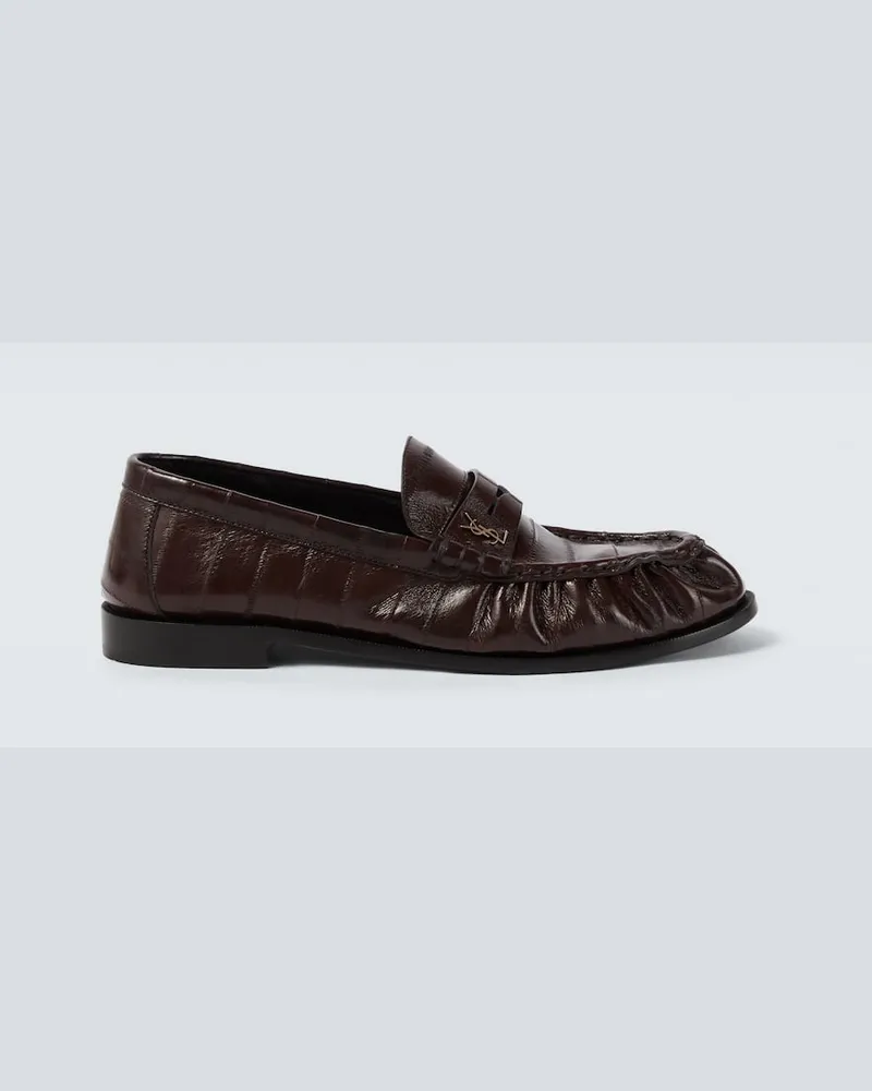 Saint Laurent Loafers Le Loafer aus Leder Braun