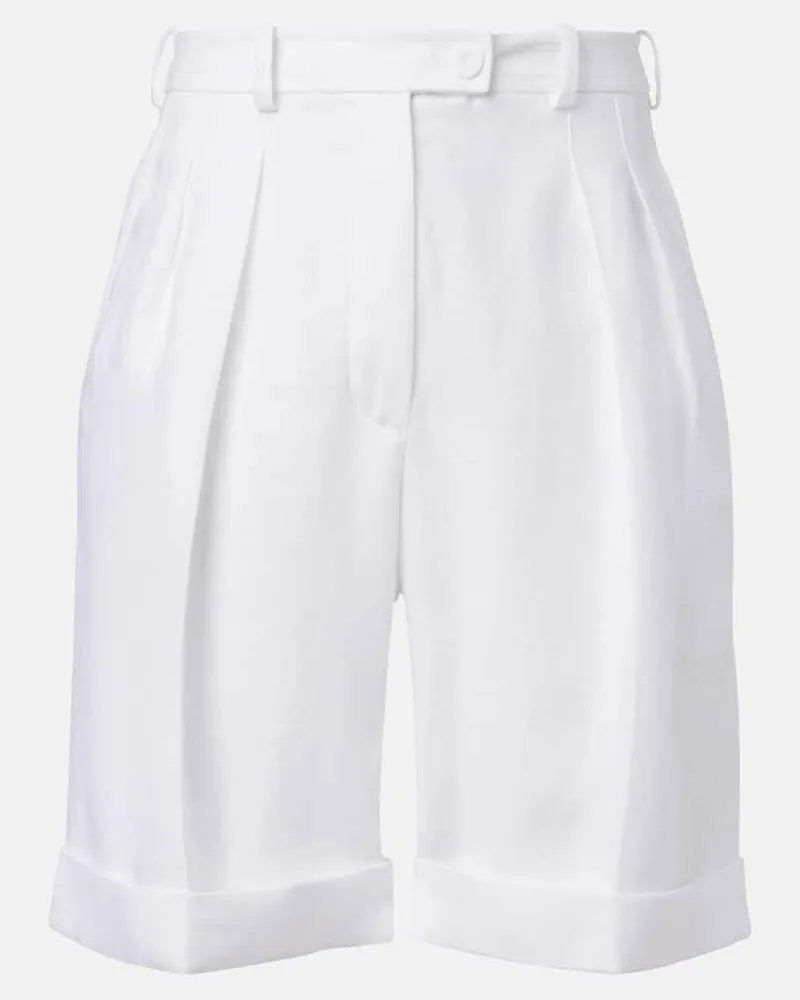 Loro Piana Bermuda-Shorts George aus Leinen Weiß