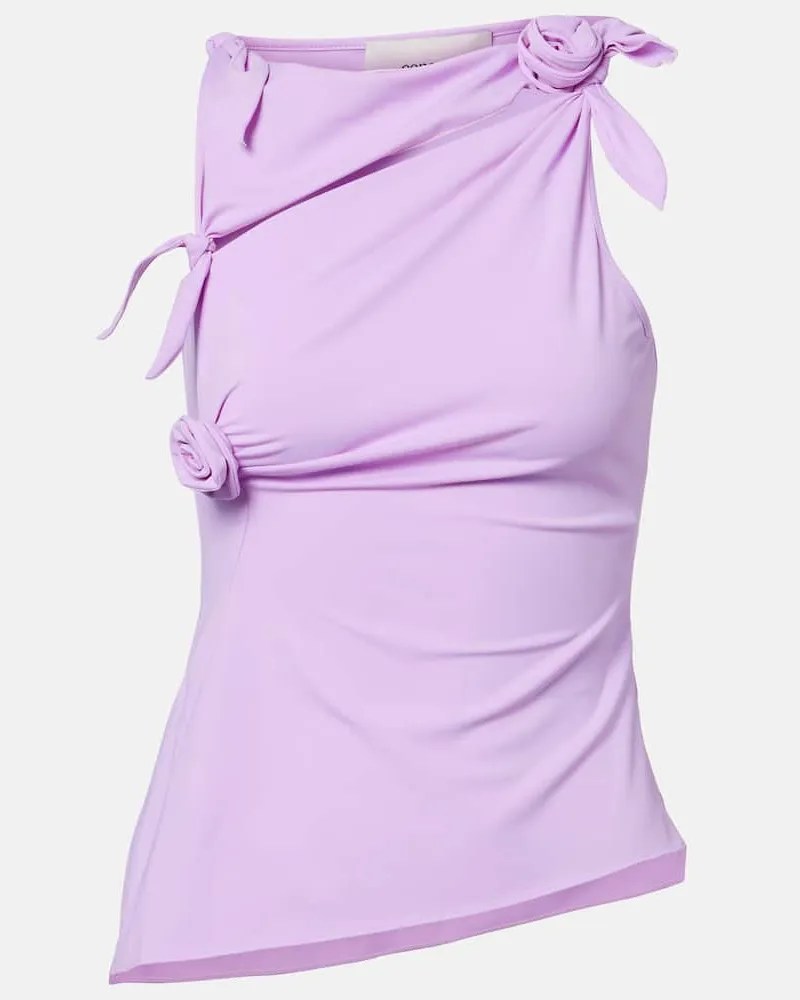 COPERNI Verziertes Top aus Jersey Violett