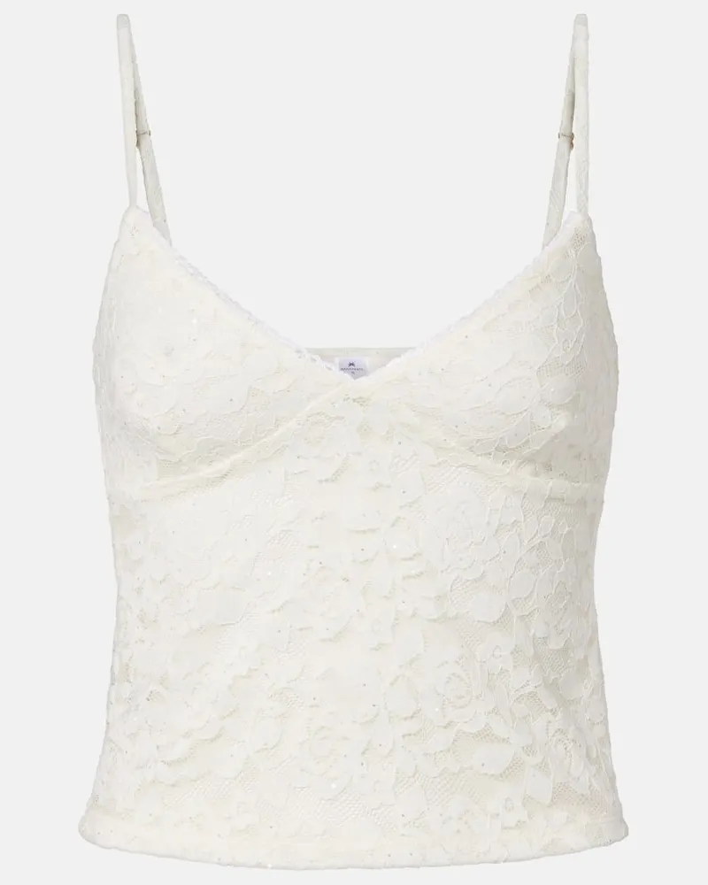 BANANHOT Top aus Spitze Weiß