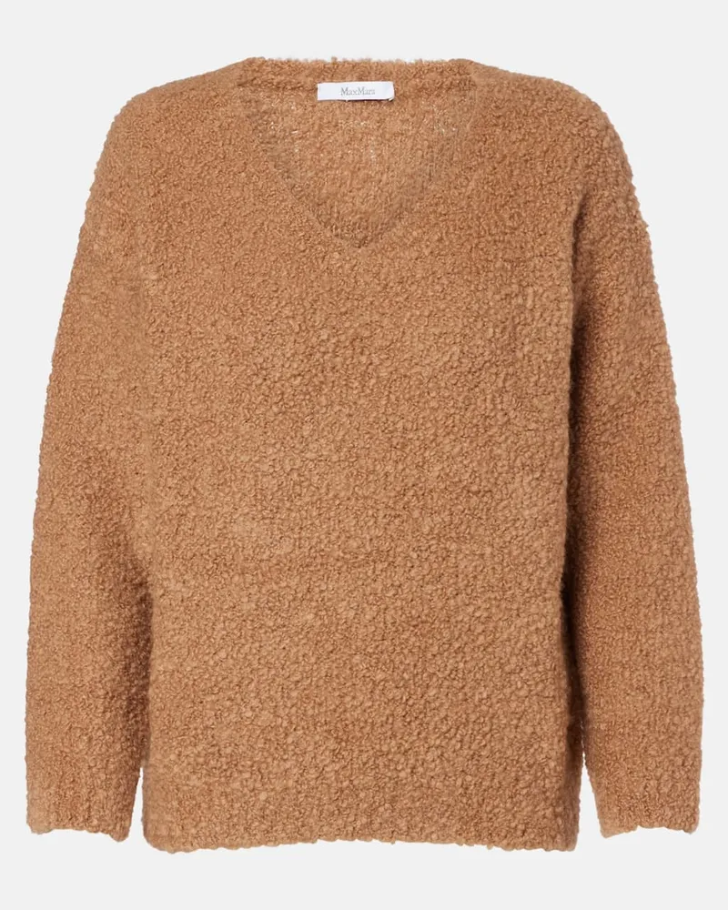 Max Mara Pullover Pantera aus Kamelhaar und Seide Beige