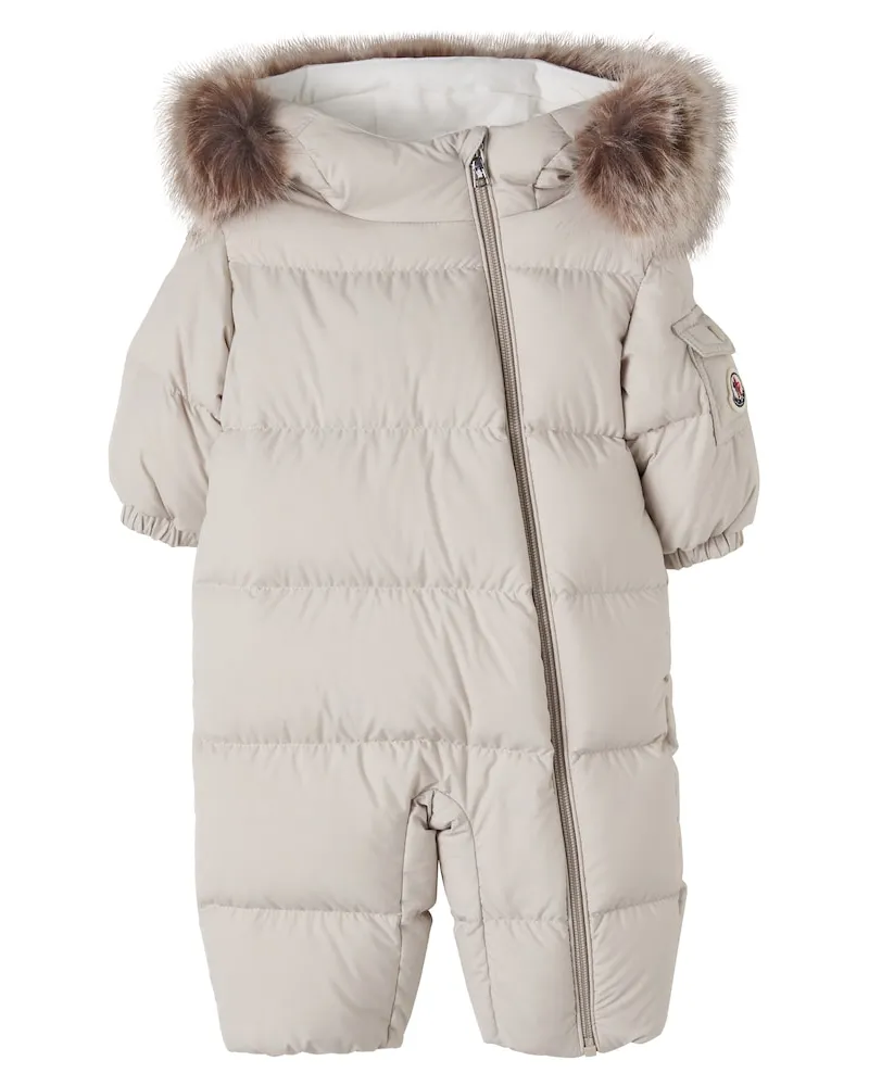 Moncler Baby Daunenanzug Beige