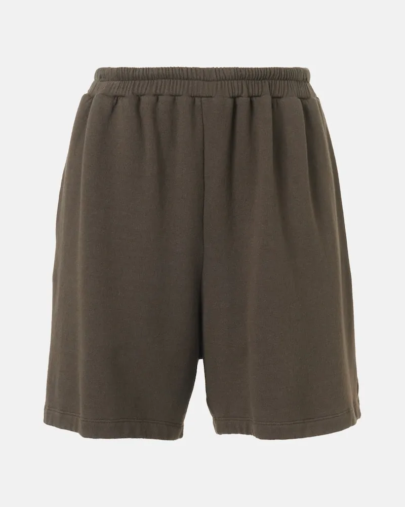 The Row Shorts Gana aus Baumwolle und Kaschmir Braun