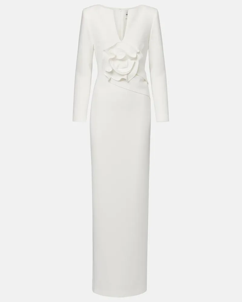 Roland Mouret Robe aus Cady Weiß