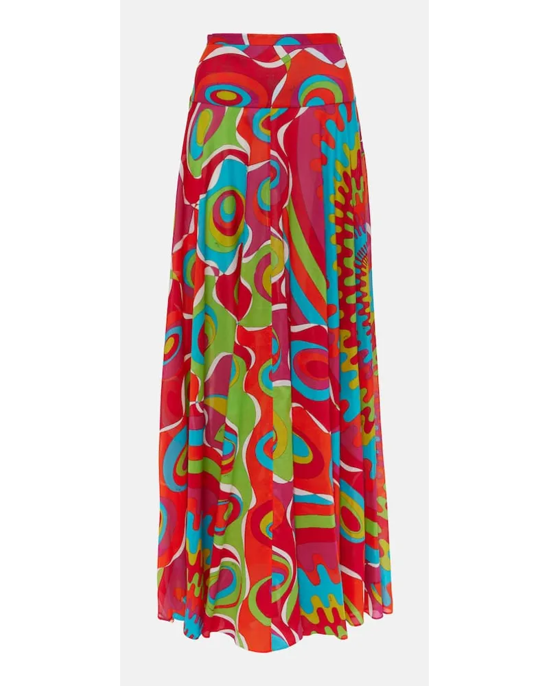 Emilio Pucci Maxirock Bersaglio aus Baumwolle Multicolor