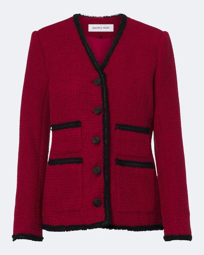 Veronica Beard Blazer Cyrene aus Tweed Rot