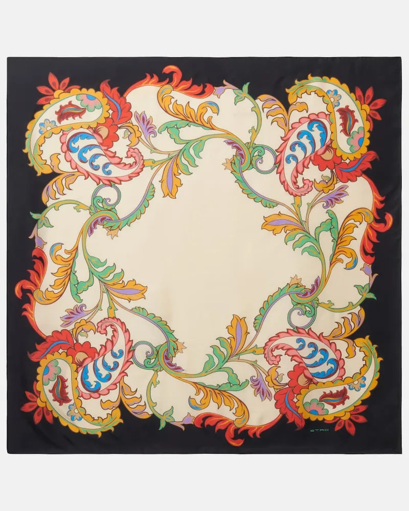 Etro Tuch aus Seiden-Twill Multicolor