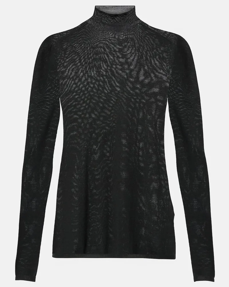 Carolina Herrera New York Rollkragenpullover aus Schurwolle Schwarz