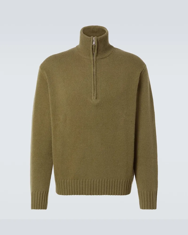 ALLUDE Pullover aus Kaschmir Grün
