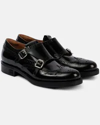 Miu Miu X Church's Monkstrap-Schuhe aus Leder Schwarz