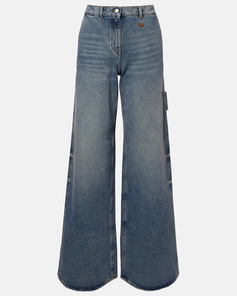 Courrèges Courrèges Wide-Leg Jeans Blau