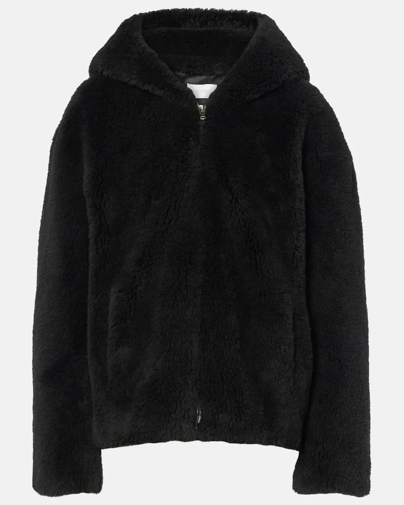 Yves Salomon Jacke aus Wolle Schwarz