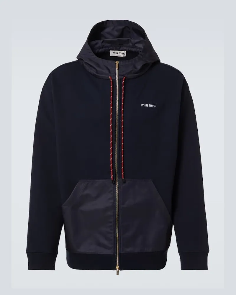 Miu Miu Jacke aus Baumwolle Blau