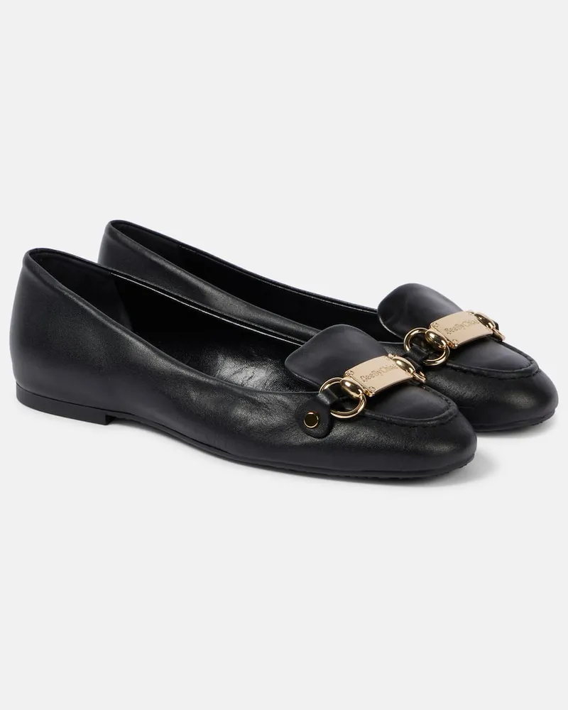 See by Chloé See By Chloe Ballerinas Jane aus Leder Schwarz