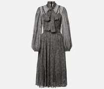 Midikleid aus einem Seidengemisch