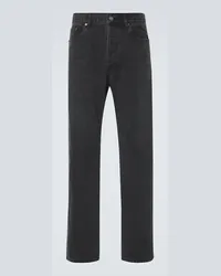 Saint Laurent Straight Jeans Schwarz