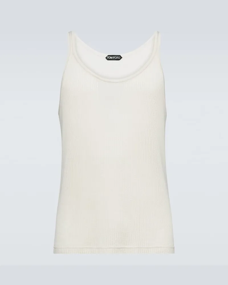 Tom Ford Top aus Seide Weiß