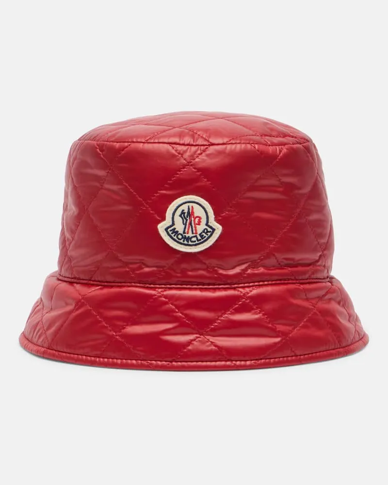Moncler Gesteppter Hut Rot