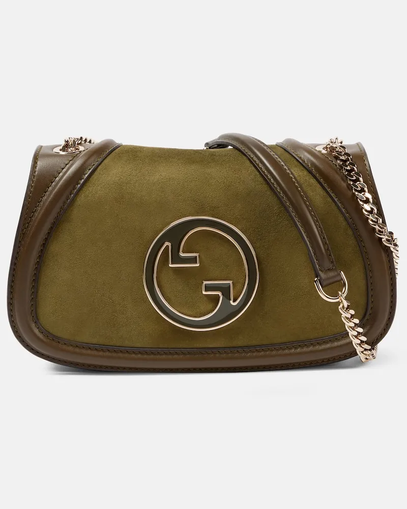 Gucci Schultertasche Gucci Blondie Small aus Leder Grün