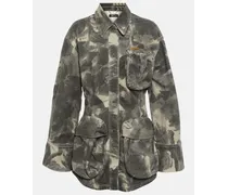 Bedruckte Jeansjacke