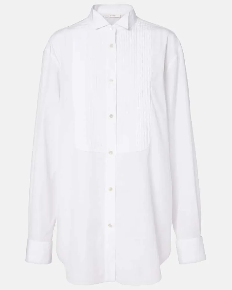 The Row Hemd Erelia aus Baumwollpopeline Weiß