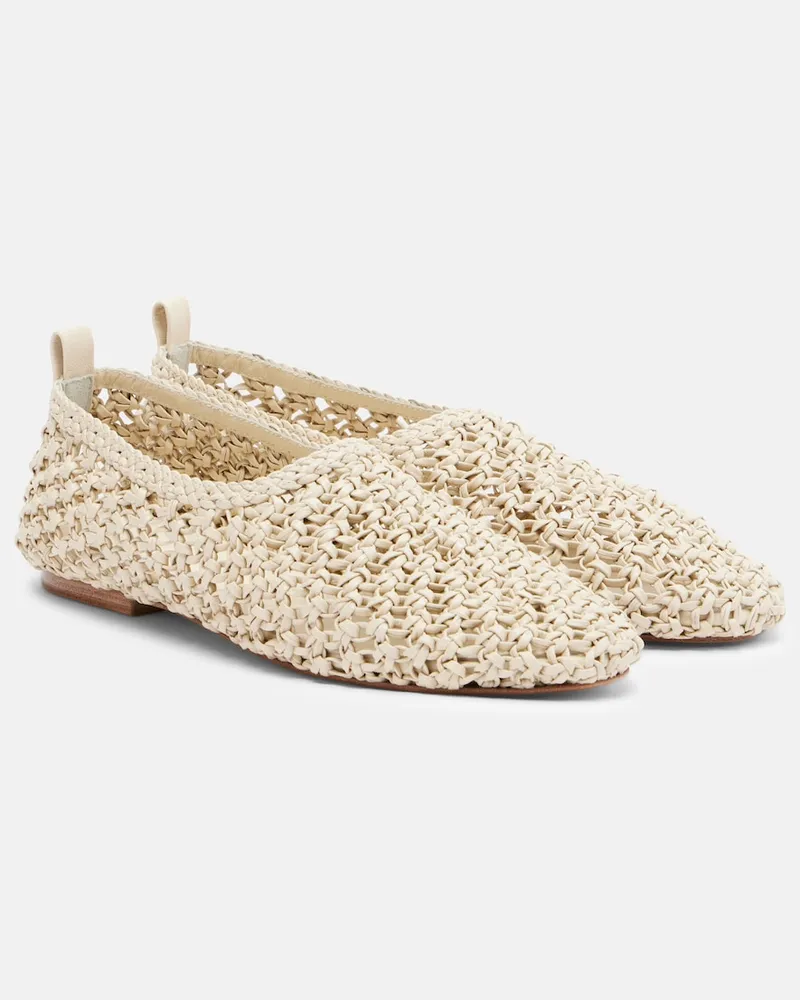 SOULIERS MARTINEZ Ballerinas Slim Fit aus Leder Weiß