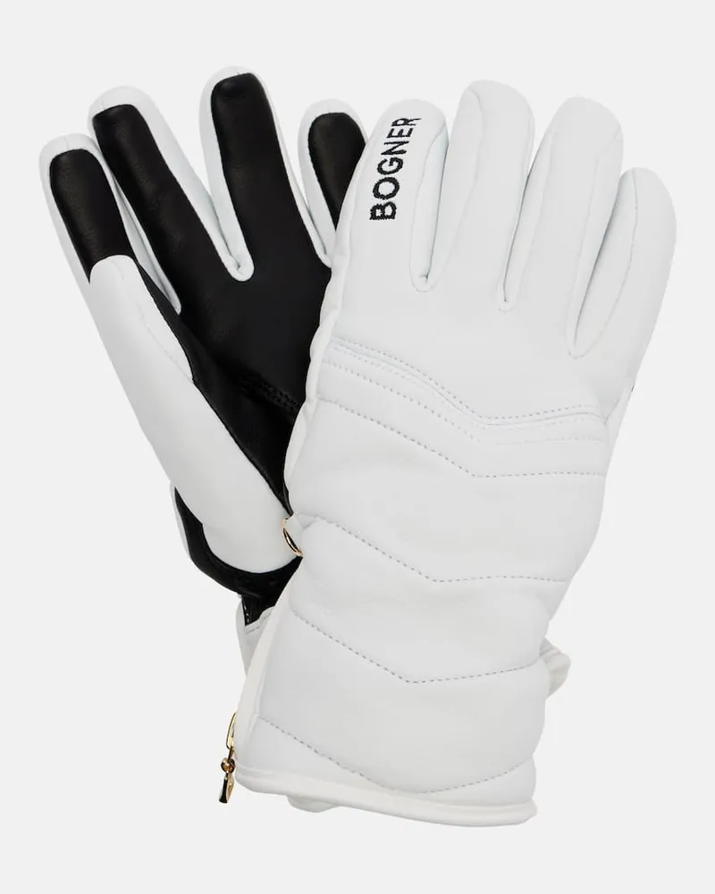 Bogner Skihandschuhe Dana aus Leder Weiß