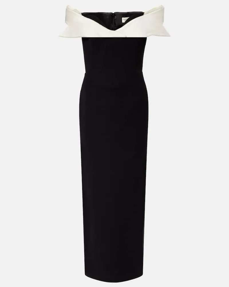 The New Arrivals Ilkyaz Ozel Off-Shoulder-Midikleid Jacqueline Schwarz