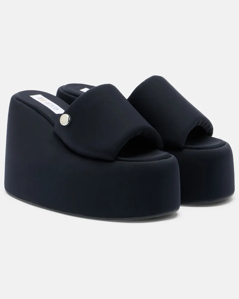 ATTICO Plateau-Pantoletten Mochi Schwarz