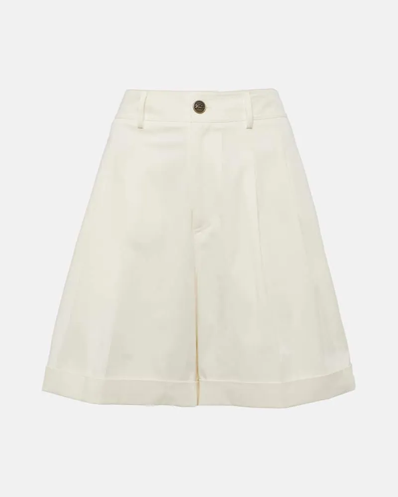 Etro Shorts aus Gabardine Weiß