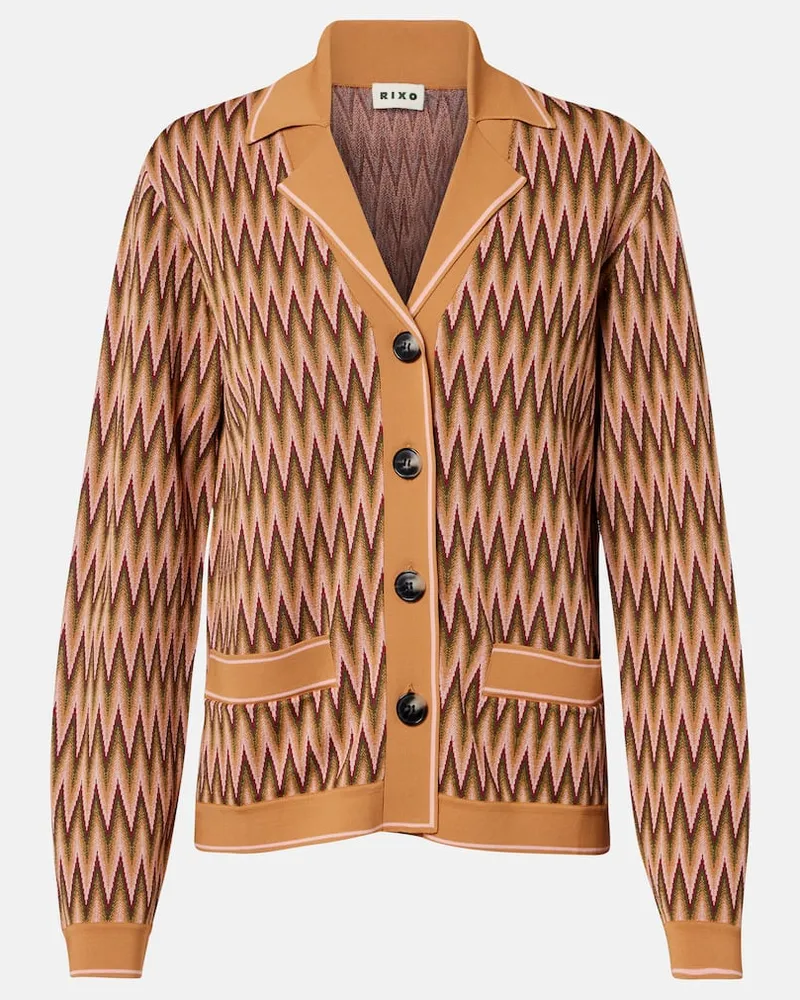 RIXO Cardigan Quinley aus Jacquard Multicolor