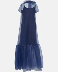 STAUD Robe Calluna aus Organza Blau