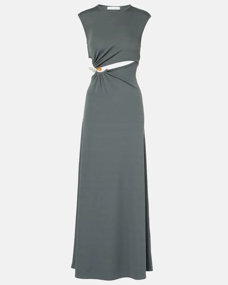 Christopher Esber Maxikleid Concave Stone Grau