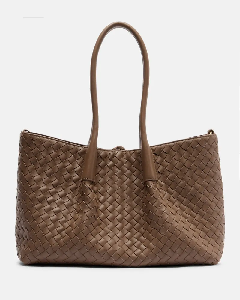 Bottega Veneta Tote Bag Pinacoteca aus Leder Braun