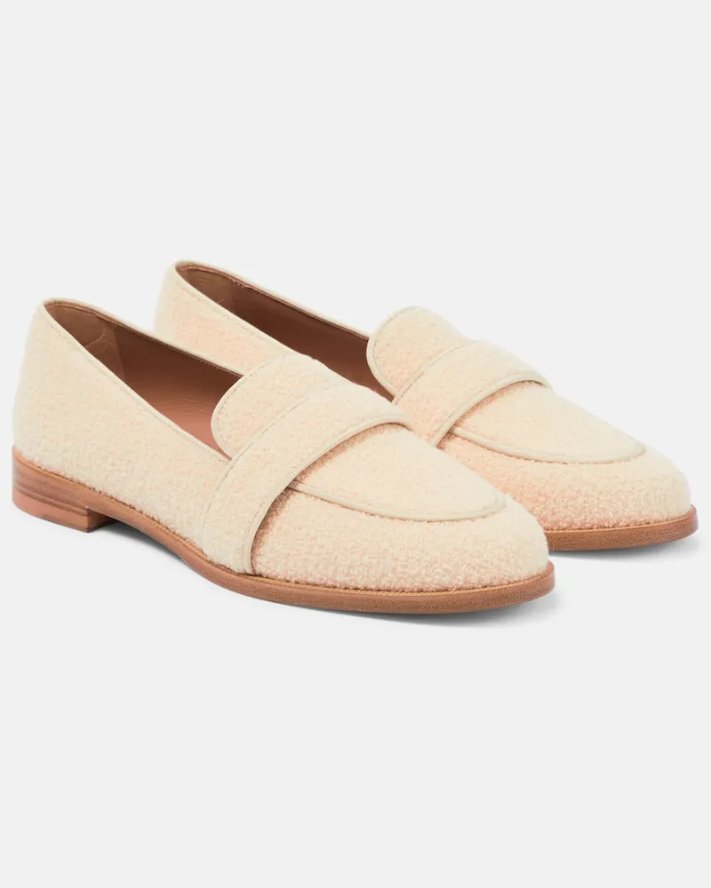 Aquazzura Loafers Martin aus Bouclé Neutral