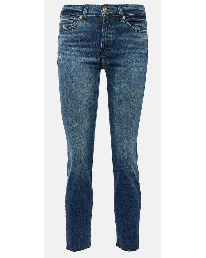 7 for all mankind Skinny Jeans Roxanne Blau