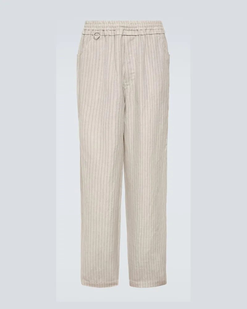 Undercover Weite Hose aus Wolle und Leinen Weiã