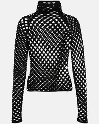 Alaïa Alaia Top aus Strick Schwarz