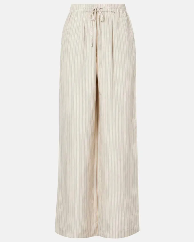 Róhe Róhe Weite Hose aus Seide Beige