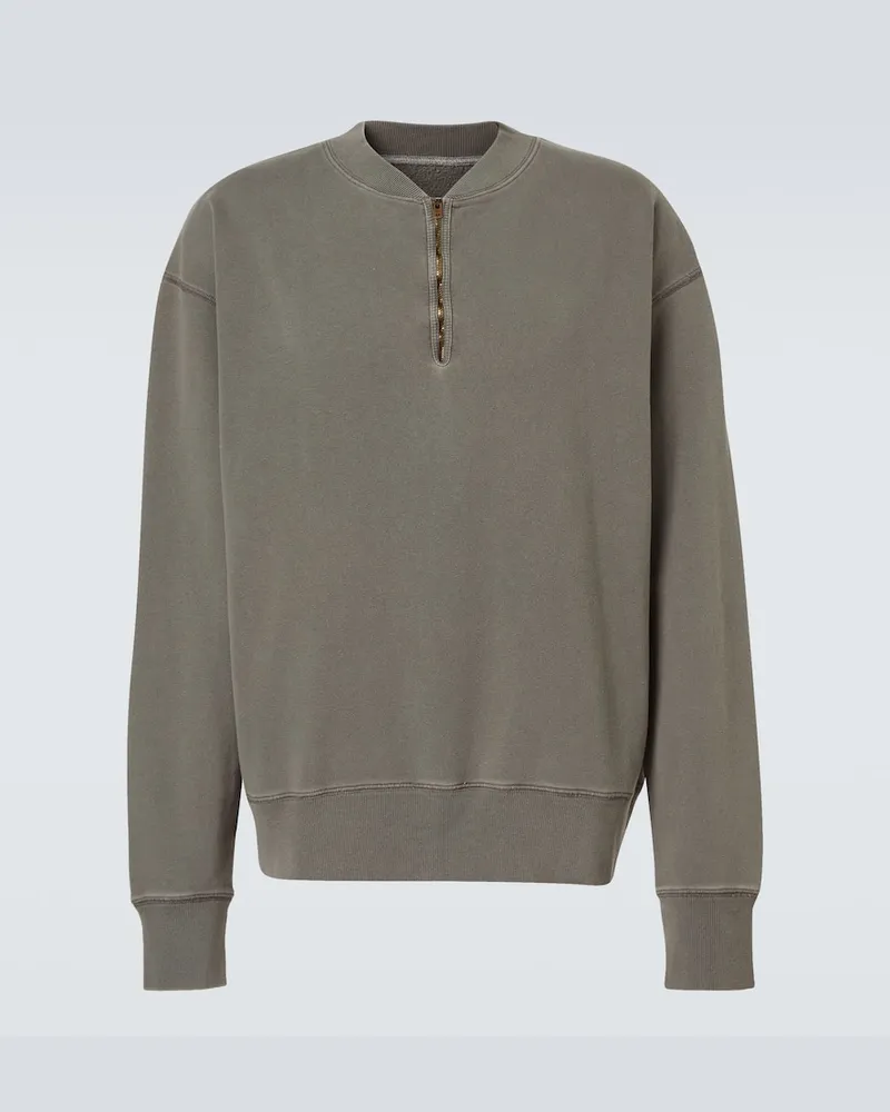 Maison Margiela Sweatshirt aus Baumwolle Grau