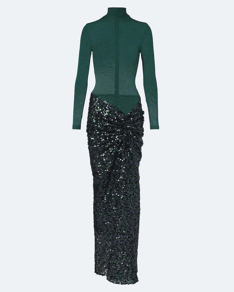 Christopher Esber Robe mit Pailletten Grün