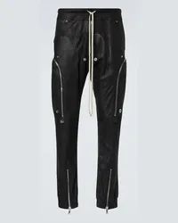 Rick Owens Cargohose aus Leder Schwarz