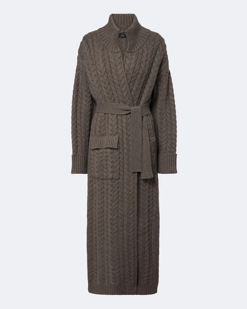 arch4 Langer Cardigan Bond Street aus Kaschmir Braun