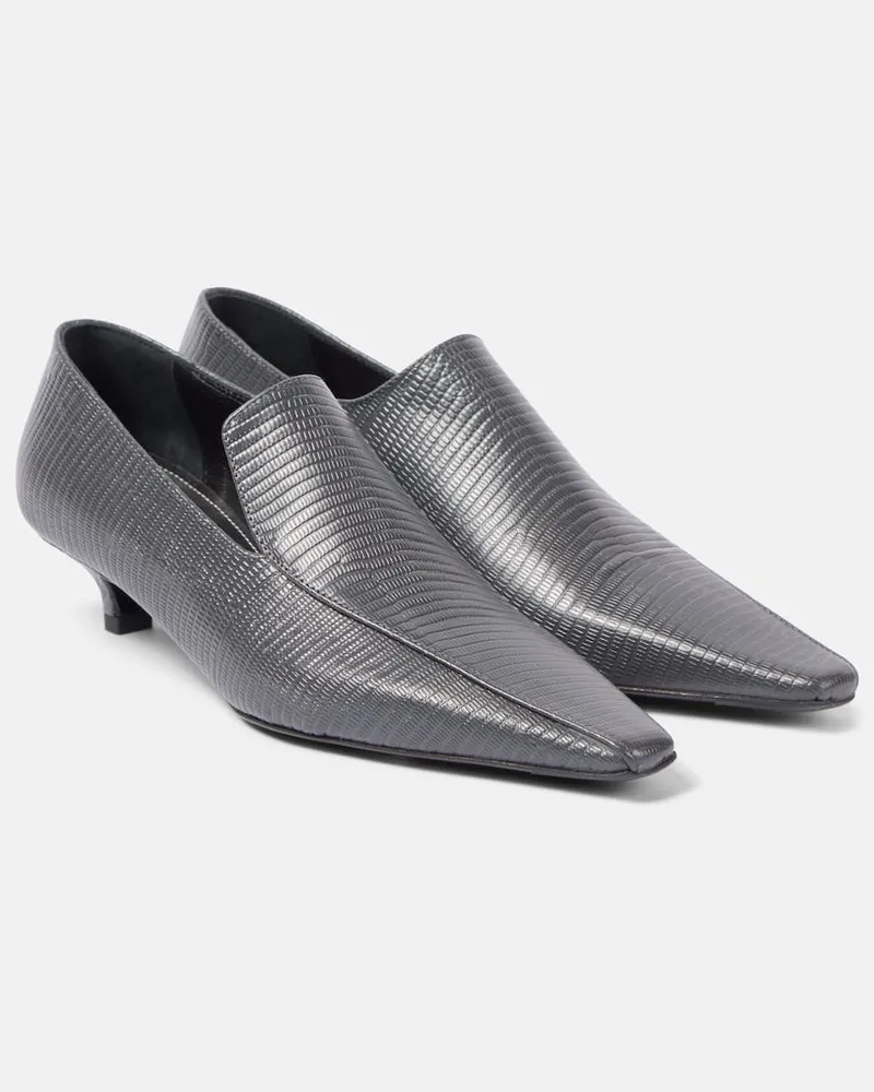 Totême Pumps aus Leder Grau