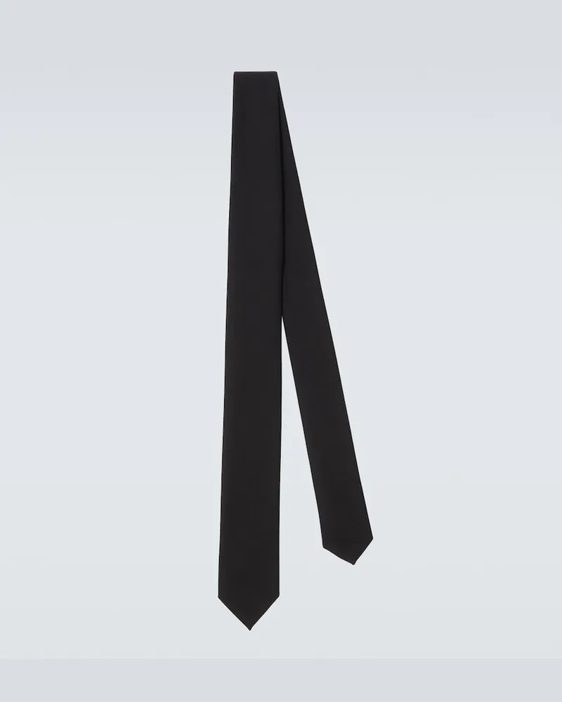 Balenciaga Krawatte aus Wolle Schwarz