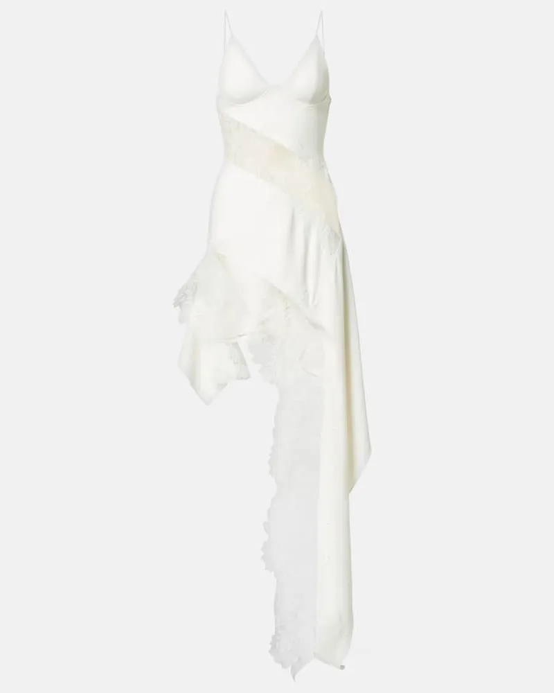 David Koma Bridal Minikleid mit Spitze Weiß