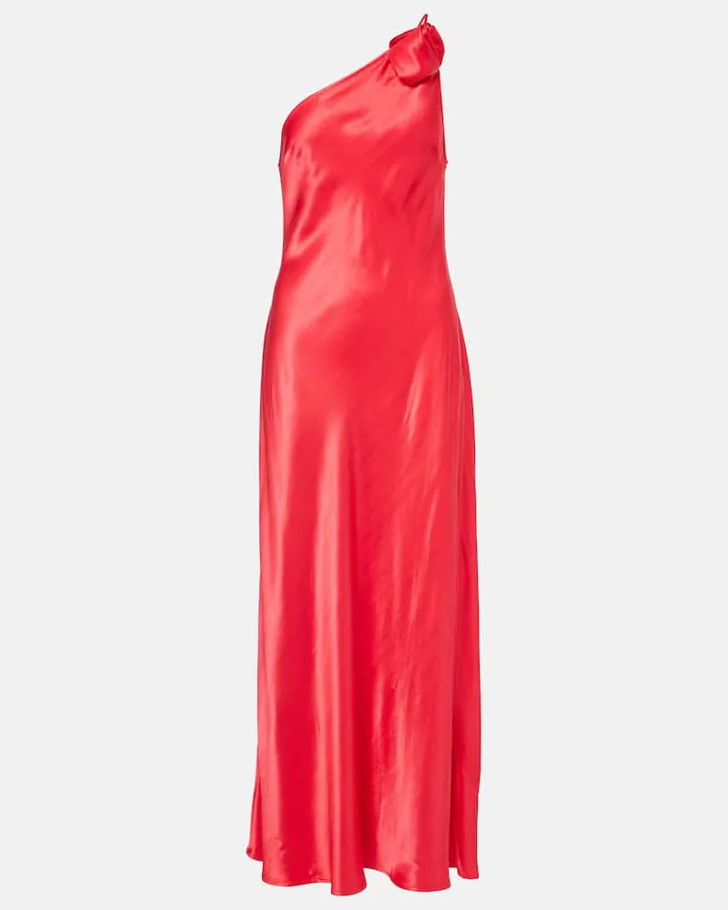 RIXO One-Shoulder-Robe Doutzen Rot