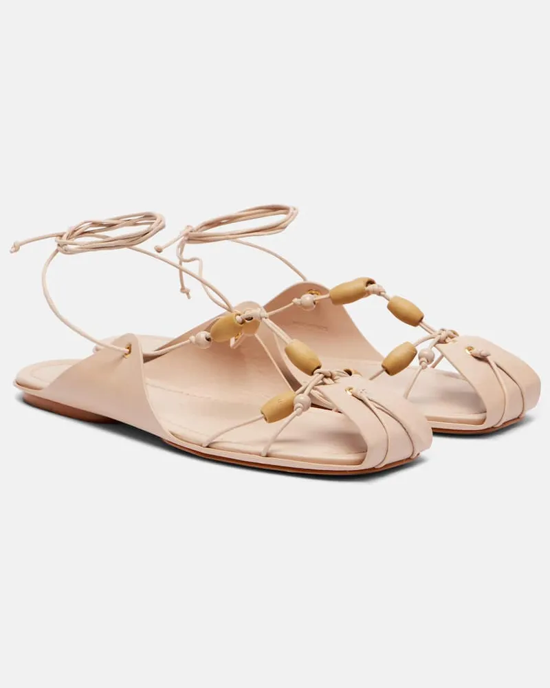 FARM Rio Sandalen aus Leder Pink